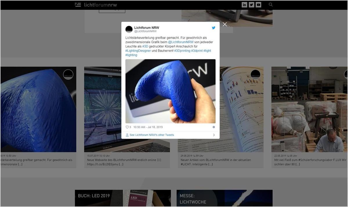 Ansicht - Twitter-Feed