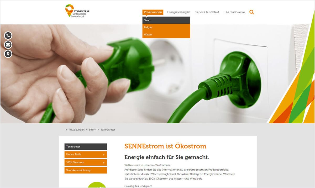 Ansicht - Haupt- und Subnavigation