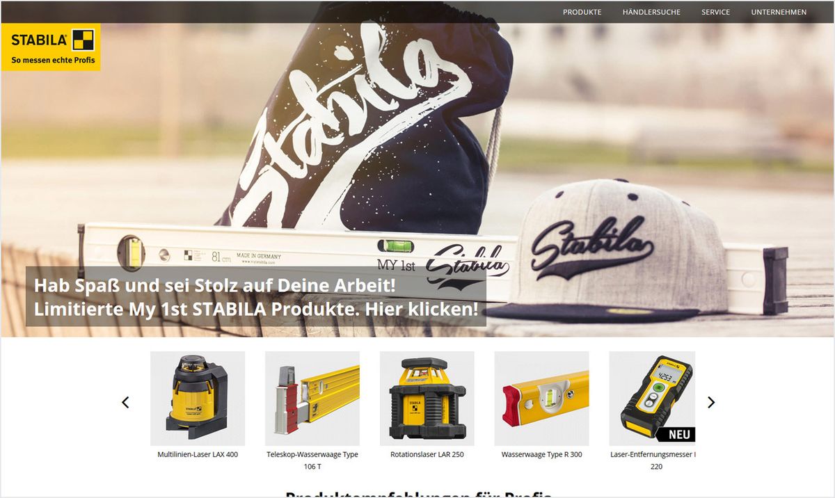 Ansicht - Startseite // Produktslider